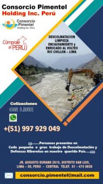Obras de Emergencia Descolmatación de Ríos - Defensas Ribereñas PERU 2023